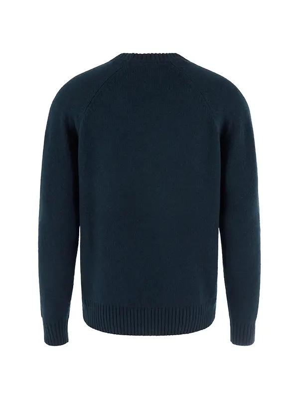 Fjällräven Men's Fjällräven Logo Knit Sweater - Dark Navy Image 2