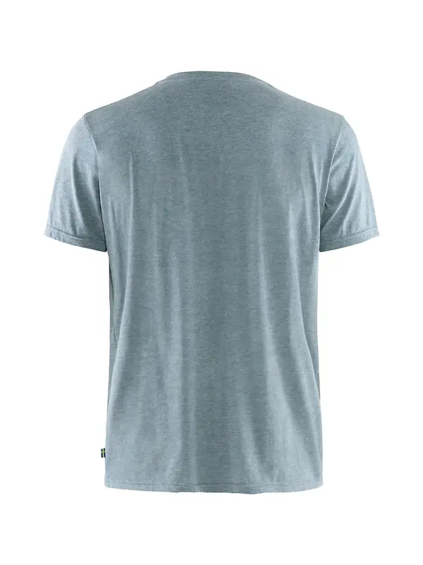 Fjällräven Men's Fjällräven Logo T-Shirt - Uncle Blue-Melange Image 2