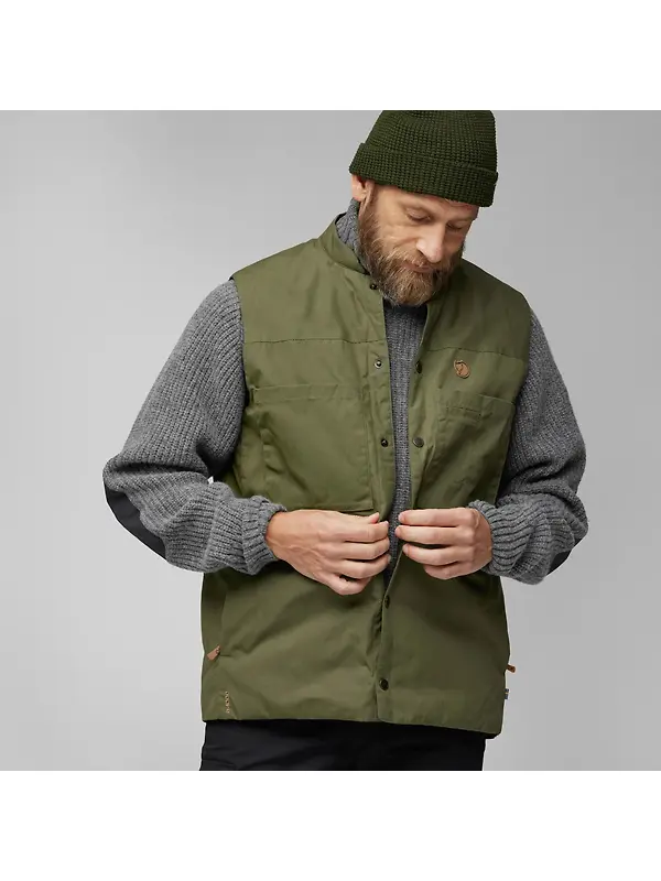 Fjällräven Men's Singi Padded Vest - Laurel Green Image 6