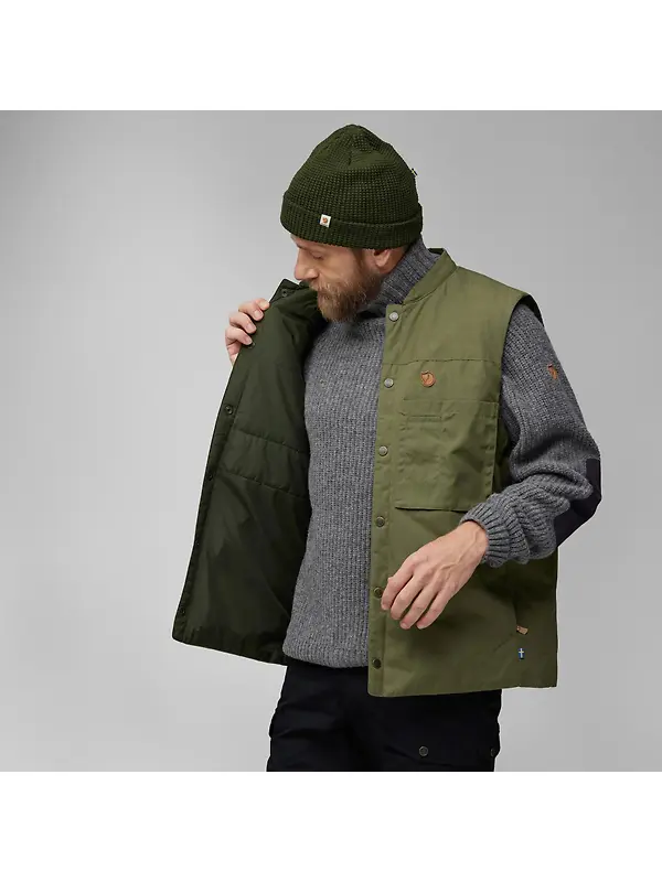Fjällräven Men's Singi Padded Vest - Laurel Green Image 7