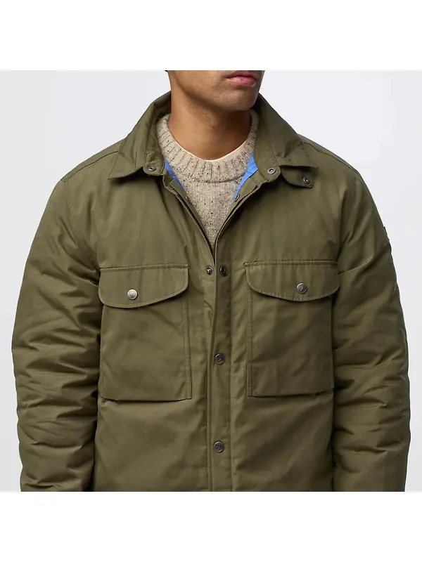 Fjällräven Men's Övik Down Shirt Jacket - Laurel Green Image 6