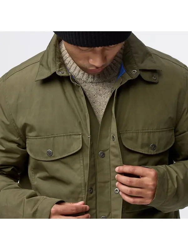 Fjällräven Men's Övik Down Shirt Jacket - Laurel Green Image 7