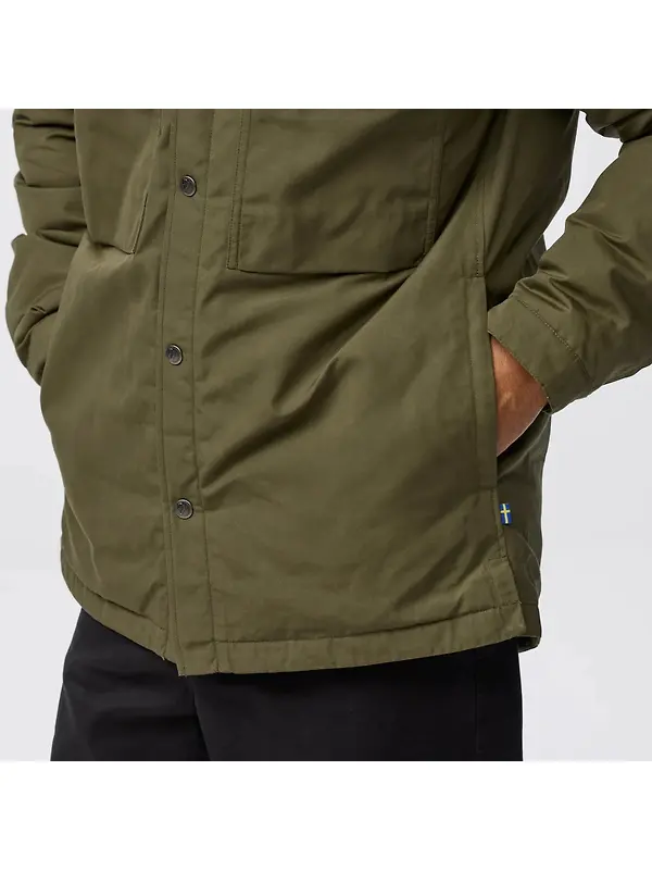 Fjällräven Men's Övik Down Shirt Jacket - Laurel Green Image 8