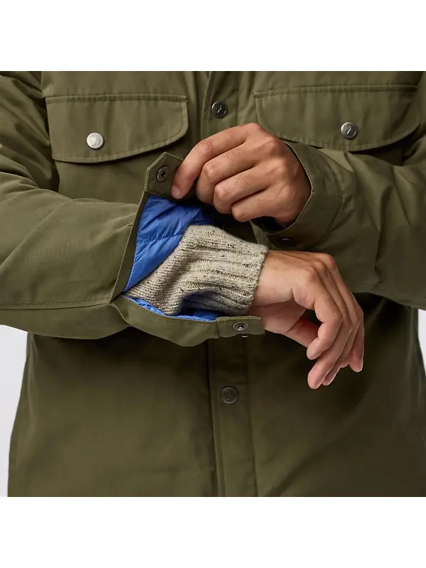 Fjällräven Men's Övik Down Shirt Jacket - Laurel Green Image 9