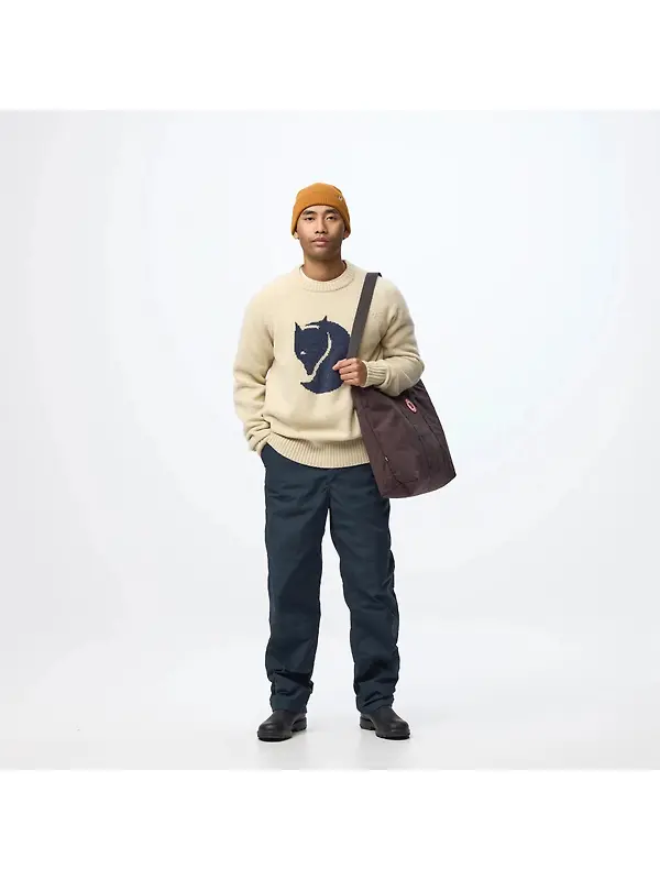 Fjällräven Men's Fjällräven Logo Knit Sweater - Dark Navy Image 10