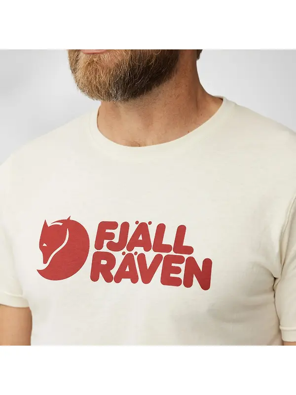 Fjällräven Men's Fjällräven Logo T-Shirt - Uncle Blue-Melange Image 5