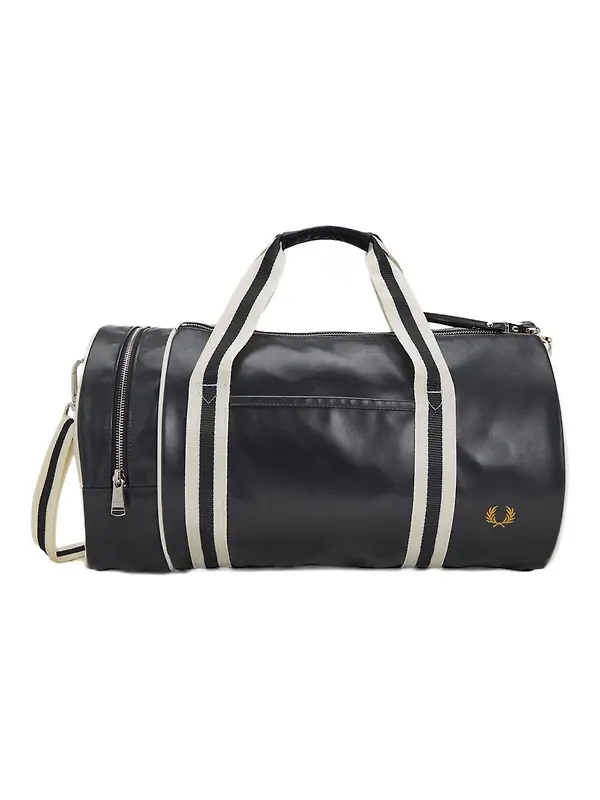 Fred Perry Classic Barrel Bag - Navy Ecru Image 1