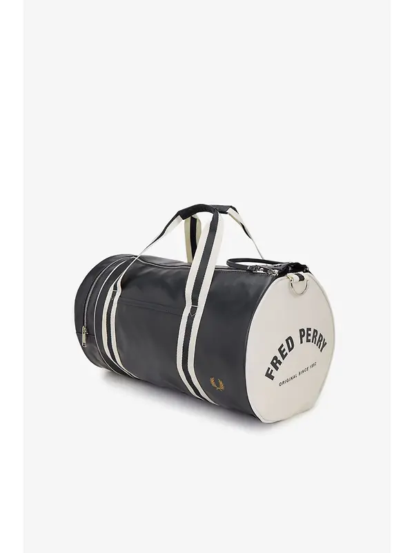 Fred Perry Classic Barrel Bag - Navy Ecru Image 5