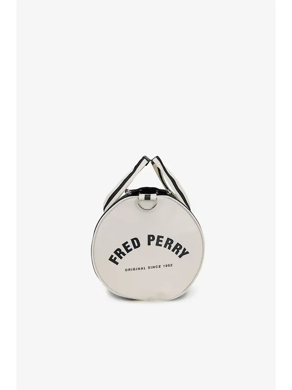 Fred Perry Classic Barrel Bag - Navy Ecru Image 6