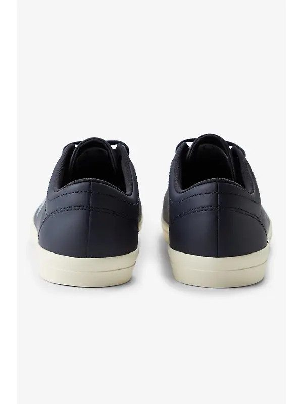 Fred Perry Men's Baseline Leather Trainers - Navy Image 8
