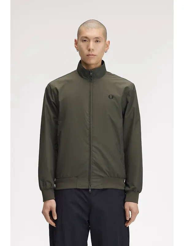 Fred Perry Men's Brentham Jacket - Field Green Image 2