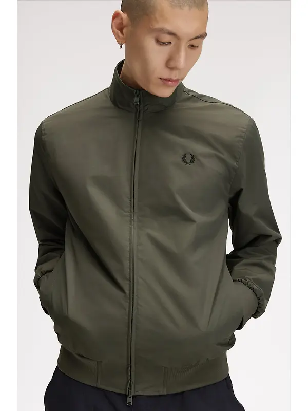 Fred Perry Men's Brentham Jacket - Field Green Image 7