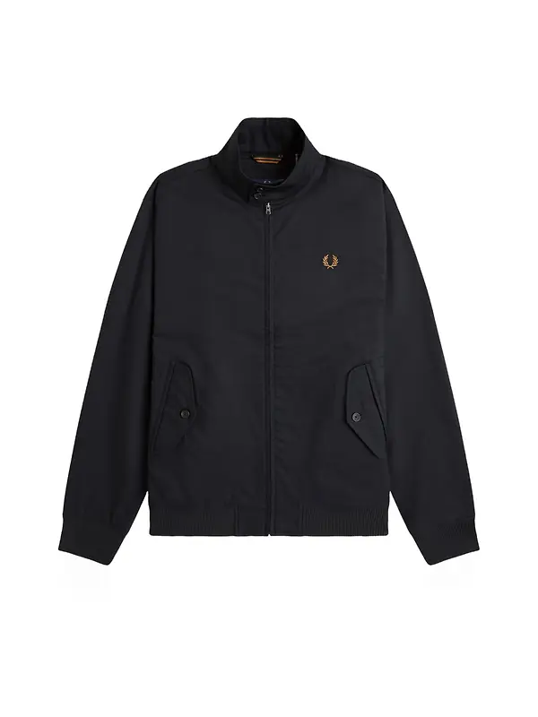 Fred Perry Men's Classic Harrington Jacket - Black Image 1