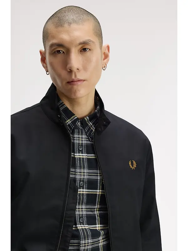 Fred Perry Men's Classic Harrington Jacket - Black Image 6
