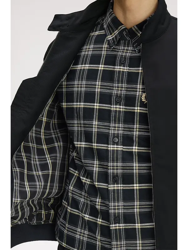 Fred Perry Men's Classic Harrington Jacket - Black Image 9