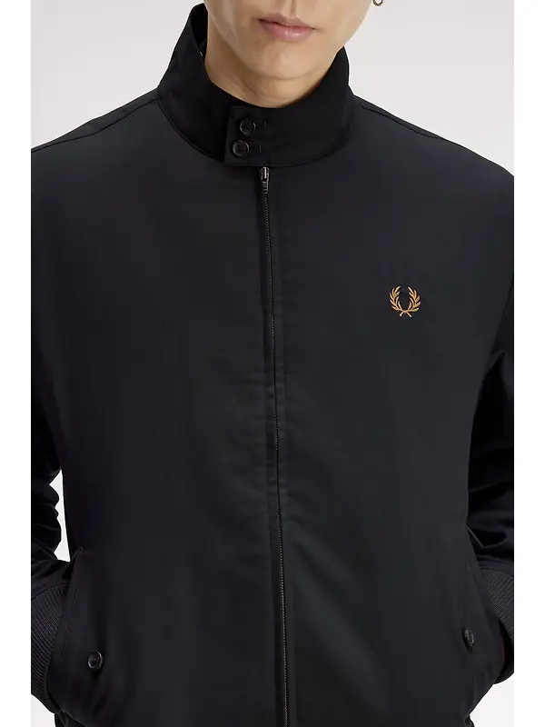 Fred Perry Men's Classic Harrington Jacket - Black Image 10
