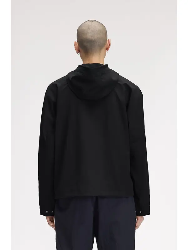 Fred Perry Men's Cropped Ripstop Parka - Black Image 4