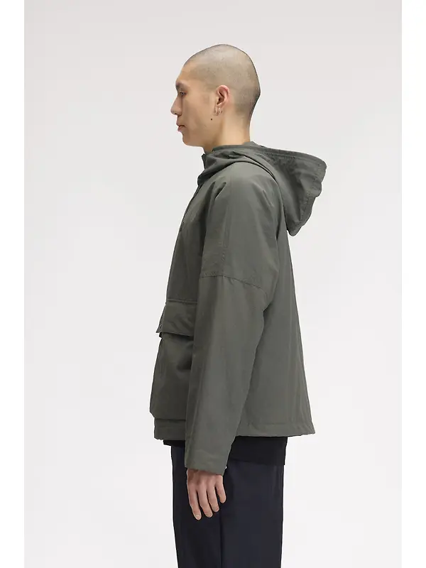 Fred Perry Men's Cropped Ripstop Parka - Field Green Image 3
