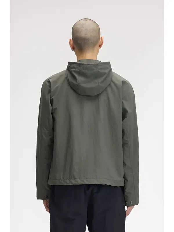 Fred Perry Men's Cropped Ripstop Parka - Field Green Image 4