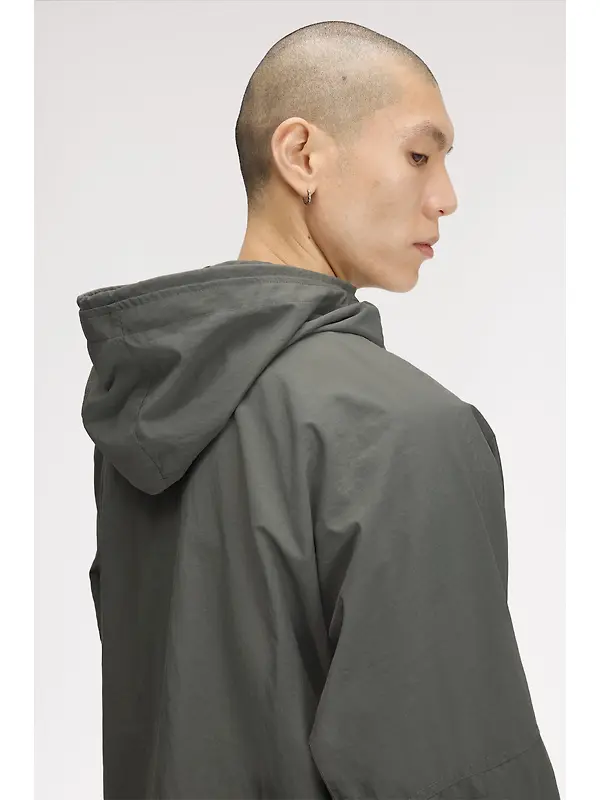 Fred Perry Men's Cropped Ripstop Parka - Field Green Image 8