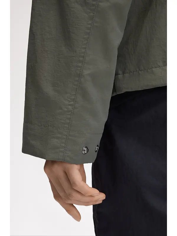 Fred Perry Men's Cropped Ripstop Parka - Field Green Image 11