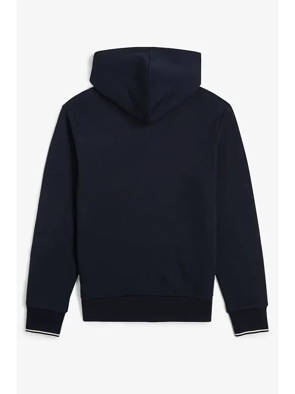 Fred Perry Men's Hooded Zip Through Sweatshirt - Navy Image 12