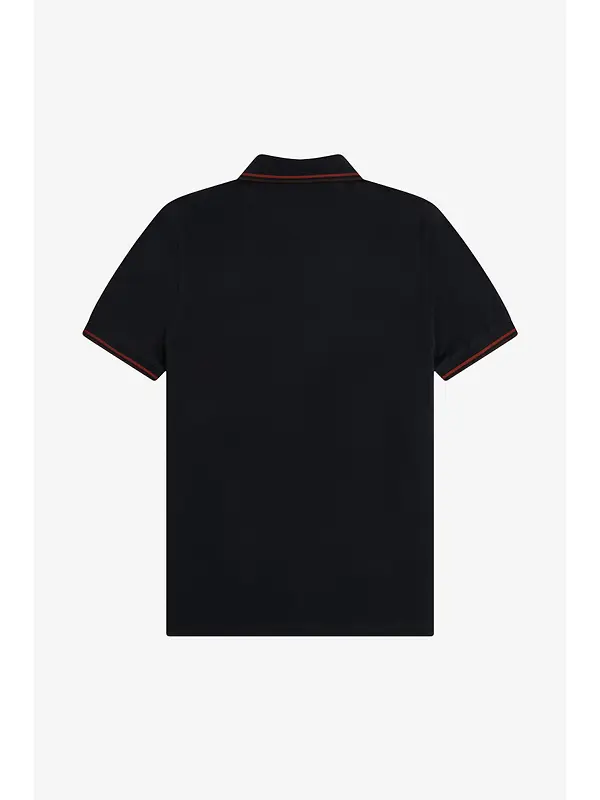 Fred Perry Men's M3600 Twin Tipped Shirt - Navy / Brandy / Rich Brown Image 7