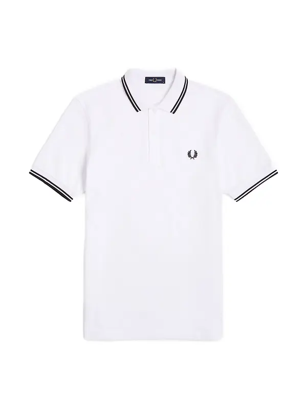 Fred Perry Men's M3600 Twin Tipped Shirt - White Image 1