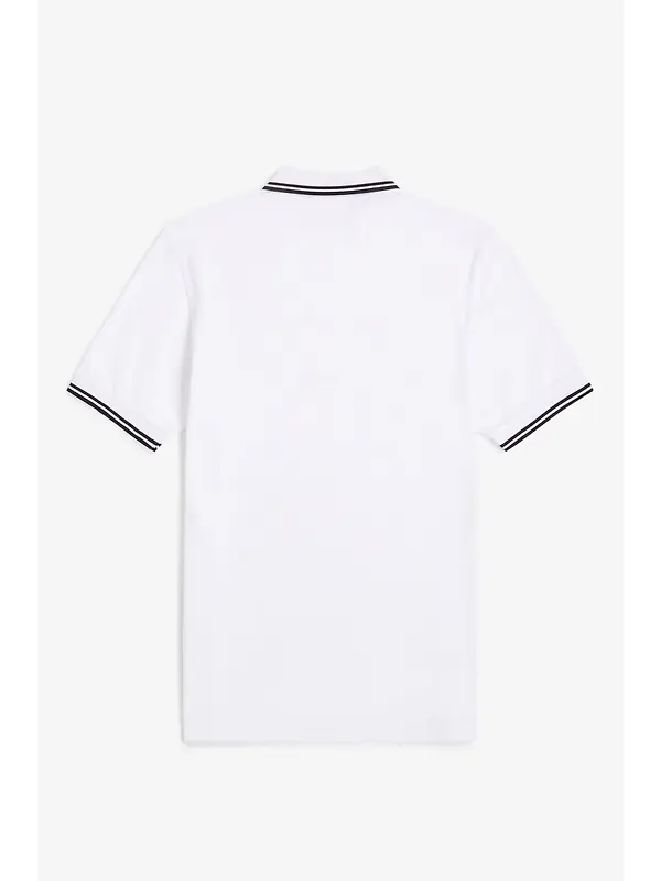Fred Perry Men's M3600 Twin Tipped Shirt - White Image 8