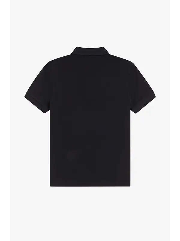 Fred Perry Men's M6000 Shirt - Black / Laurel Wreath Green Image 6