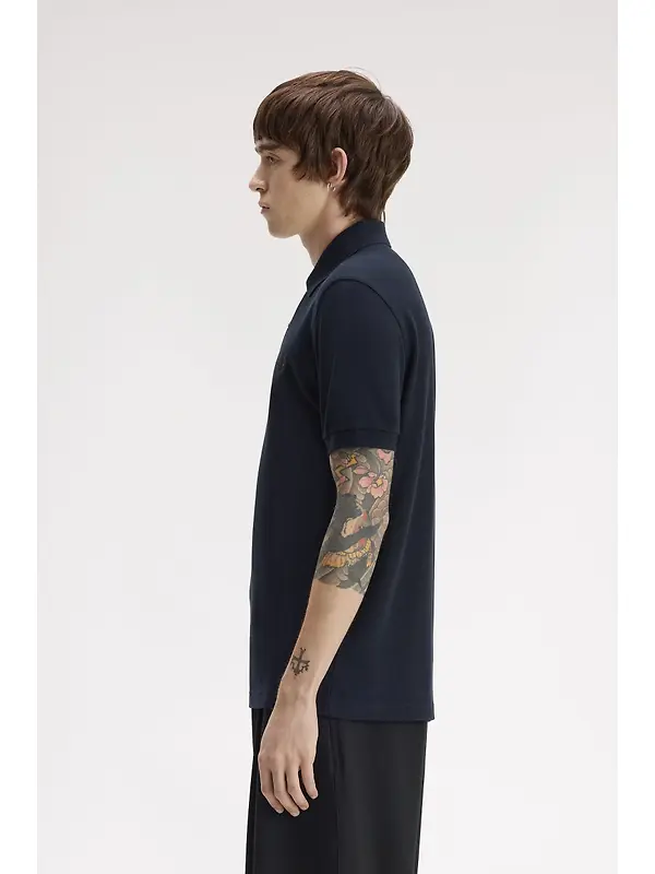 Fred Perry Men's M6000 Shirt - Navy / Rich Brown Image 3
