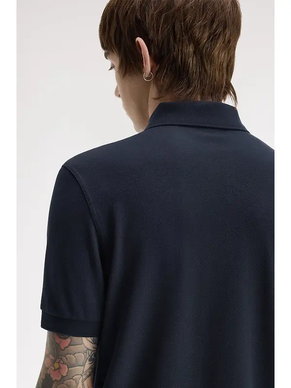 Fred Perry Men's M6000 Shirt - Navy / Rich Brown Image 6