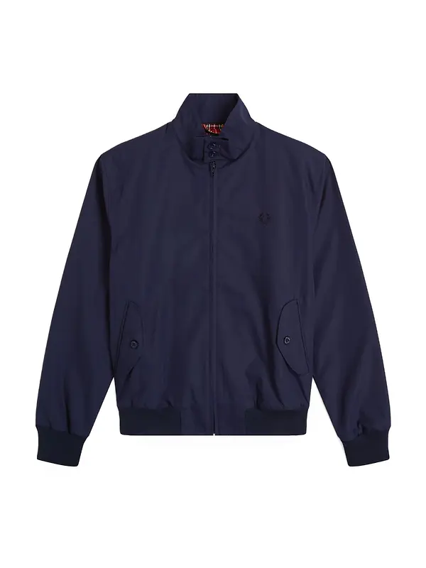 Fred Perry Men's Made in England Harrington Jacket - Navy Image 1
