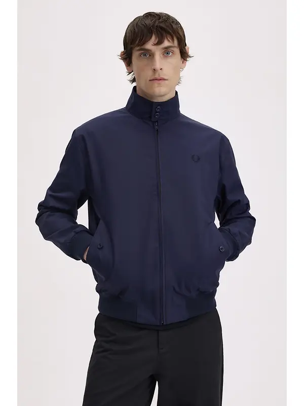 Fred Perry Men's Made in England Harrington Jacket - Navy Image 5