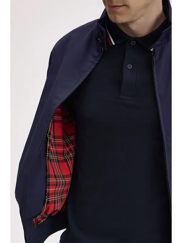 Fred Perry Men's Made in England Harrington Jacket - Navy Image 11