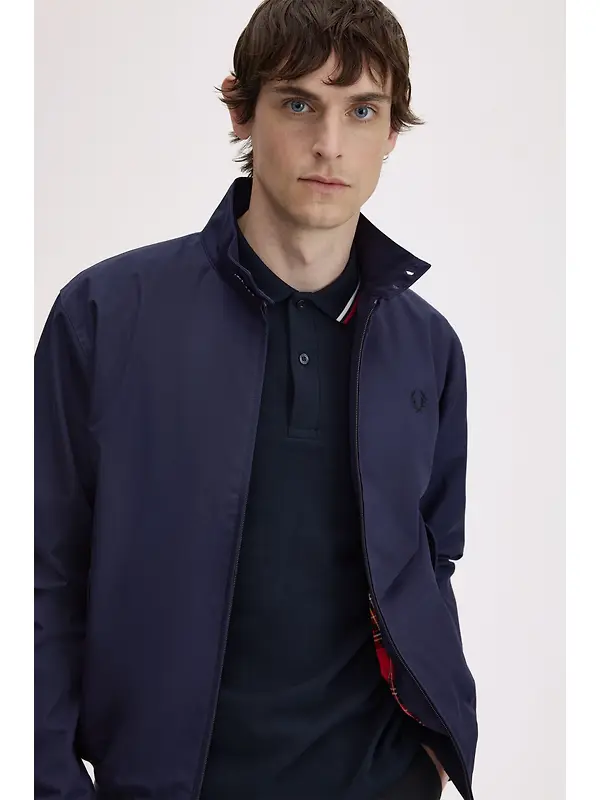 Fred Perry Men's Made in England Harrington Jacket - Navy Image 12