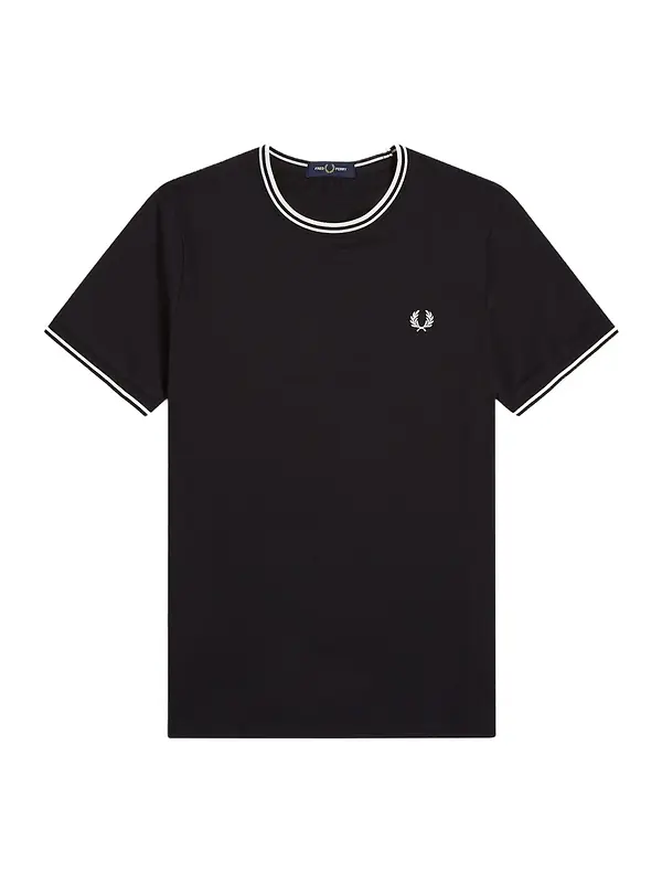 Fred Perry Men's Twin Tipped T-Shirt - Black Image 1