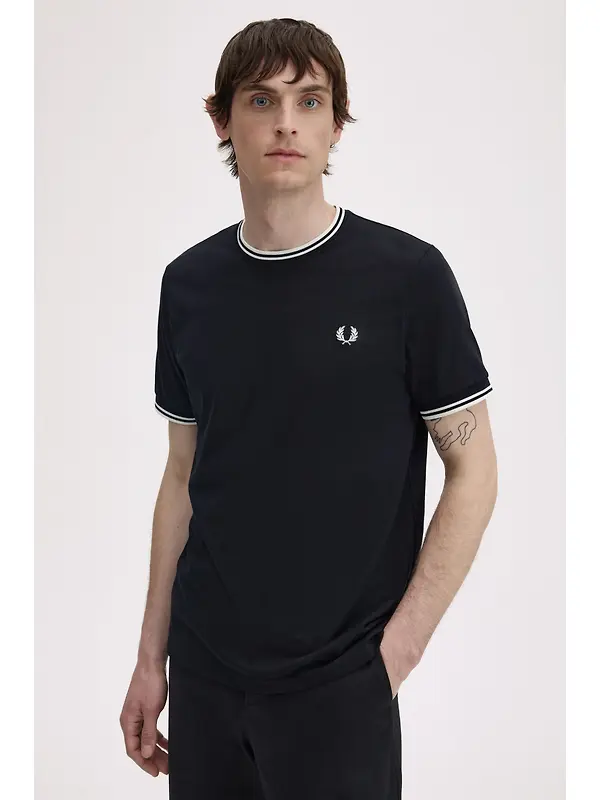 Fred Perry Men's Twin Tipped T-Shirt - Black Image 5
