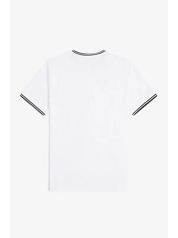 Fred Perry Men's Twin Tipped T-Shirt - White Image 8