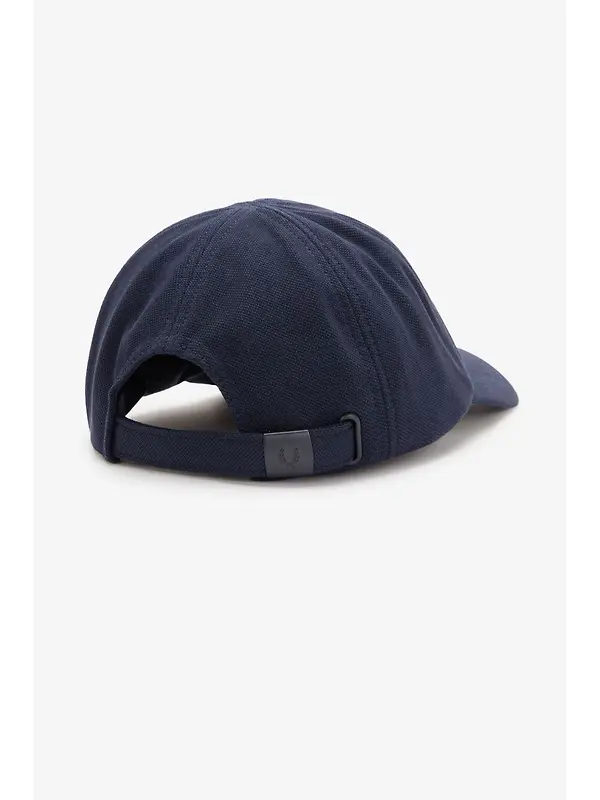 Fred Perry Piqué Classic Cap - Navy / Snow White Image 6