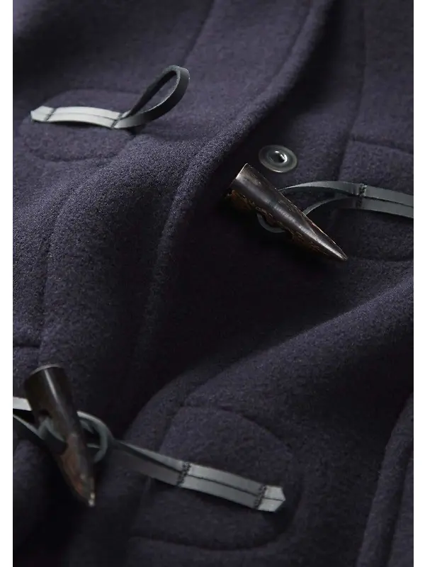 Gloverall Women's Long Slim Fit Freda Duffle Coat - Navy Royal Stewart Image 6