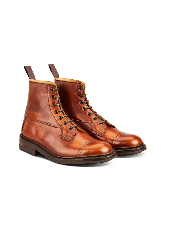 Tricker's Men's Grassmere Country Boot - Caramel Kudu Image 3