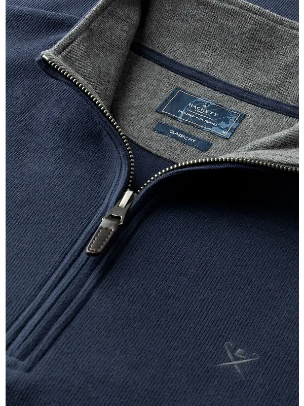Hackett Men's Travel Cotton Quarter Zip Sweat - Old Navy Image 9