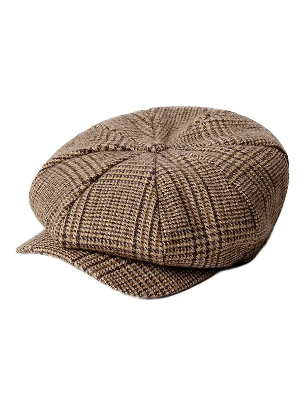 Hackett Men's Pow Bakerboy Cap - Bronze Beige Image 1