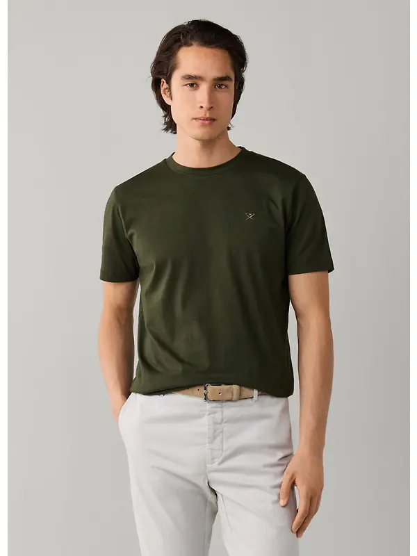 Hackett Men's Classic Fit Logo T-Shirt - Hunter Green Image 2