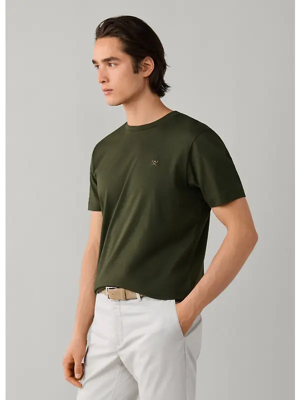 Hackett Men's Classic Fit Logo T-Shirt - Hunter Green Image 5