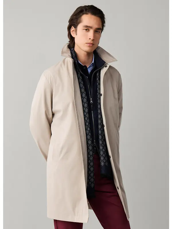 Hackett Men's Sloane Mac - Natural Beige Image 8