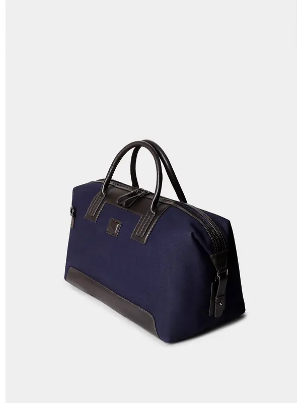 Hackett Men's Wells Canvas Holdall Bag - Navy Image 3