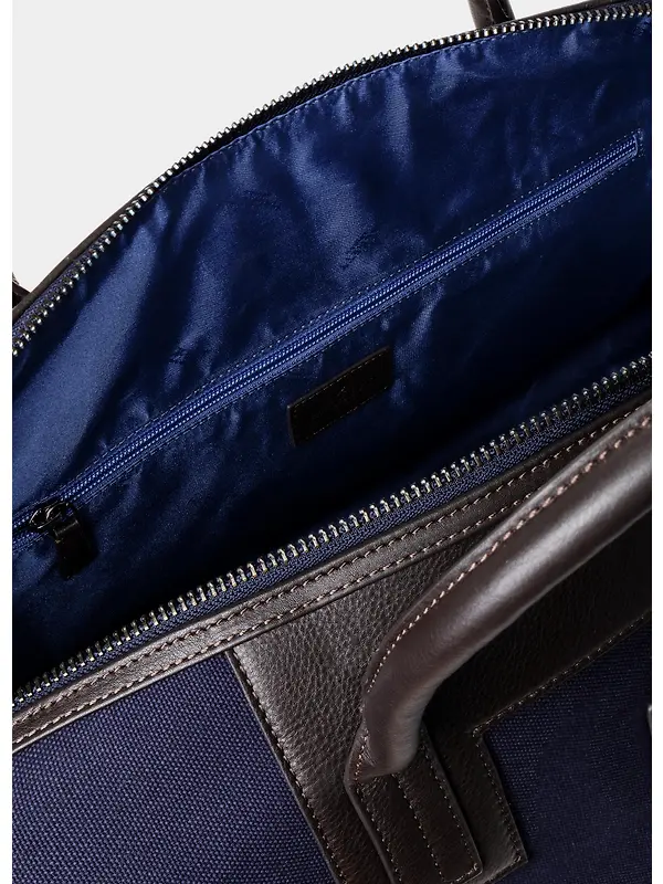 Hackett Men's Wells Canvas Holdall Bag - Navy Image 4