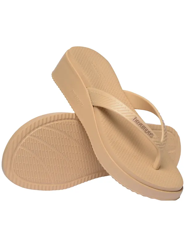 Havaianas Women's High Platform II Flip Flops - Golden Image 4